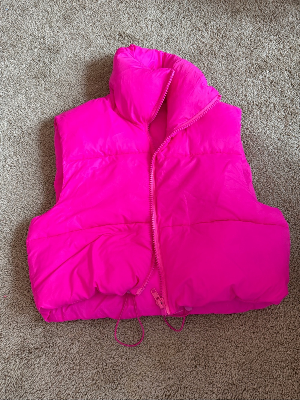 Hot Pink Puffer Vest